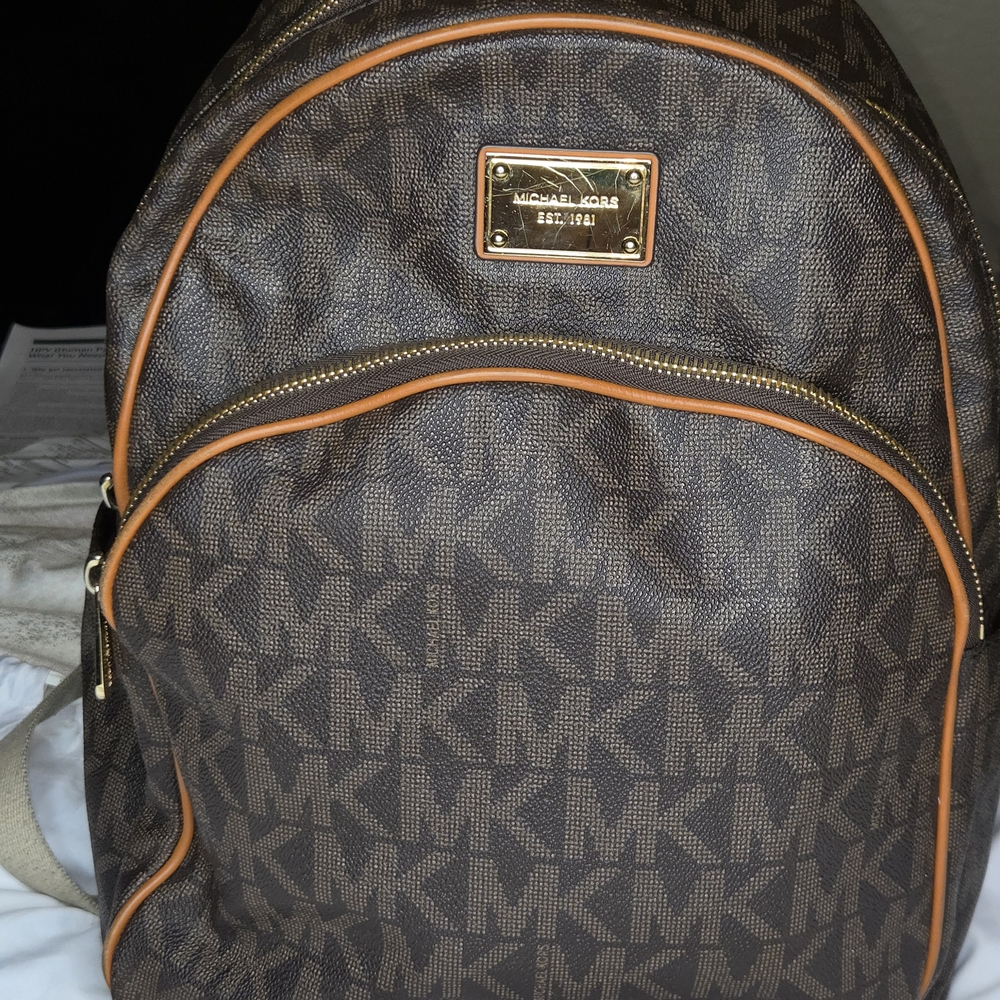 Michael Kors Brown Backpack